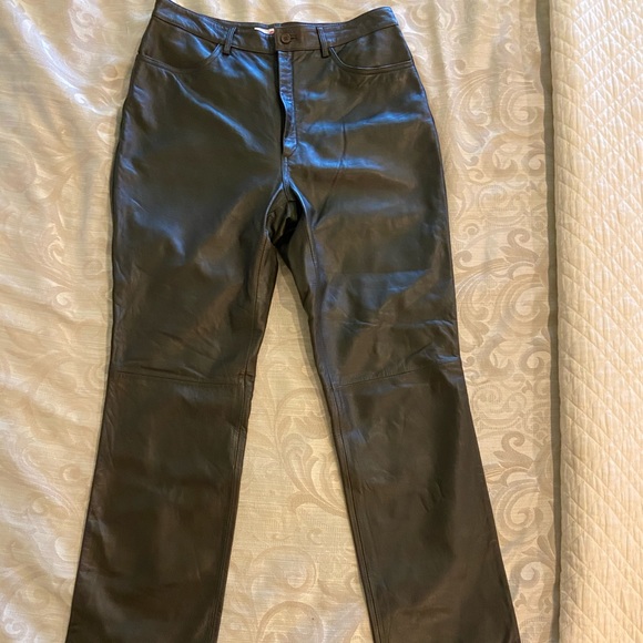 Real clothes brand 100% genuine leather pants - Picture 1 of 6